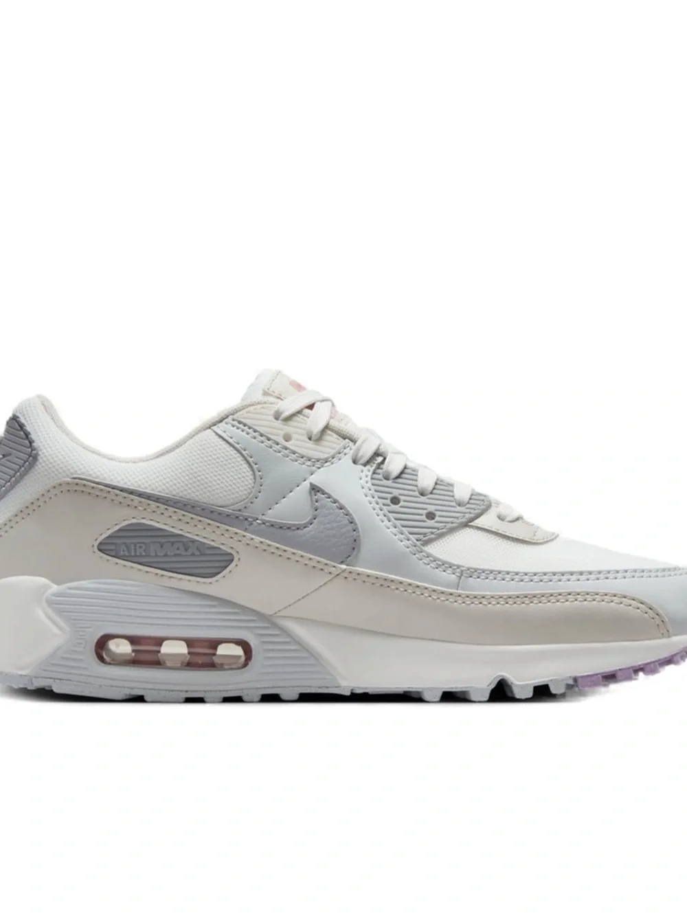 Nike Air Max 90 Womens White Light Gray Blush